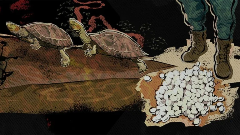 Tras las huellas del contrabando de tortugas y sus huevos en la selva amazónica de Bolivia