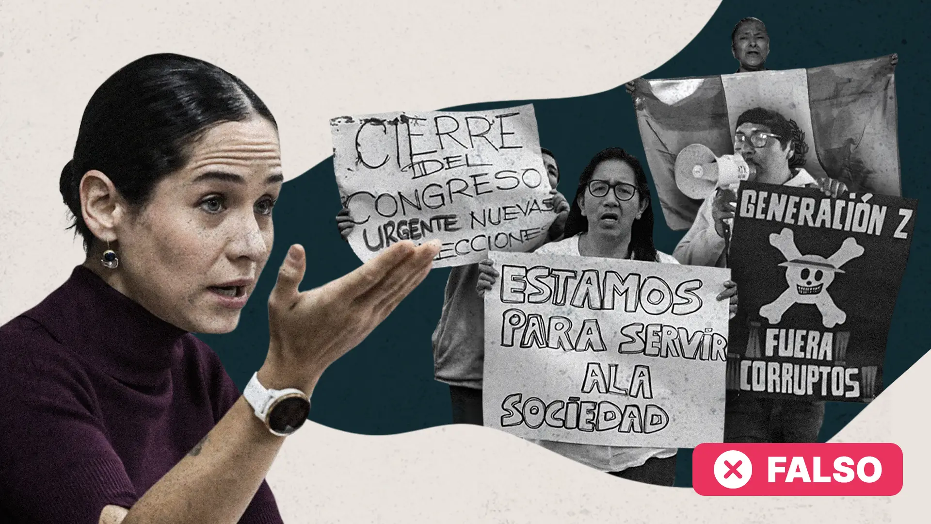 Es falso que la congresista Sigrid Bazán dijo que “los manifestantes tienen que morir”